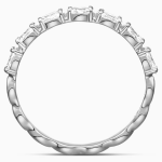 Vittore Marquise Ring, White, Rhodium plated